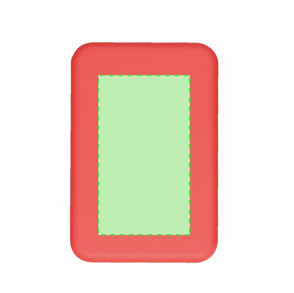 Branding diagram for Magnetic power bank 5,000 mAh Tudelak – Area 4