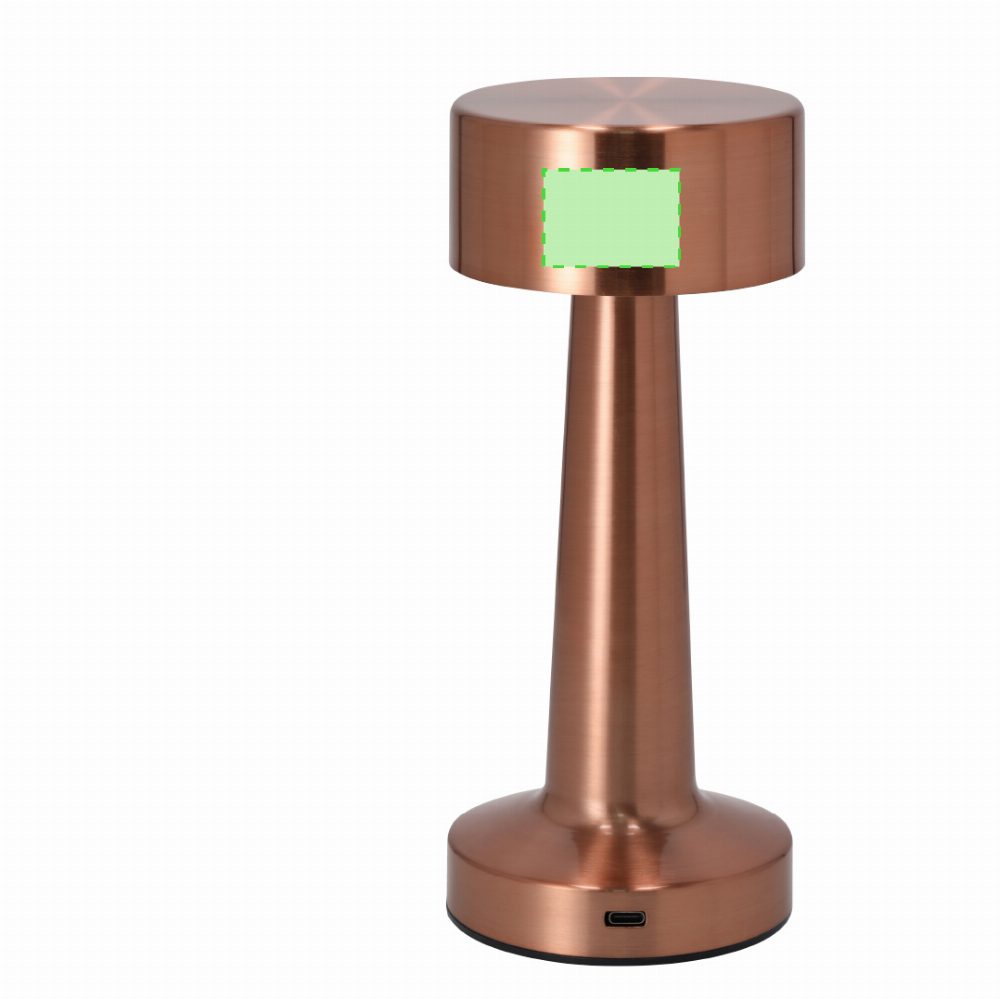 Branding diagram for LED table lamp Rosity – Area 2