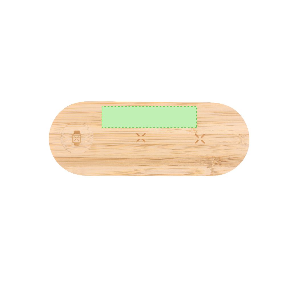 Branding diagram for Bamboo wireless charging station, 15 W Tigris – Area 3