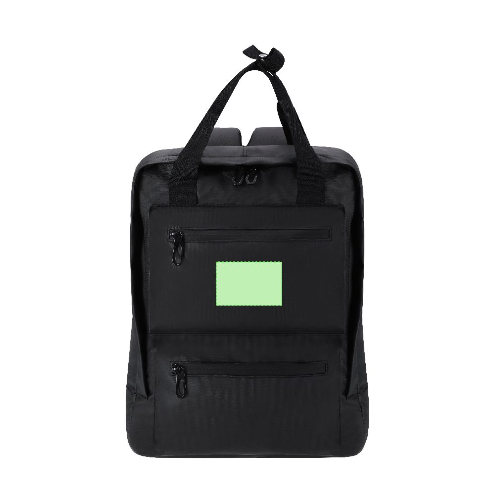 Druckskizze für Laptop Rucksack aus Kunstleder, 15 Zoll Flipex – Fläche 1