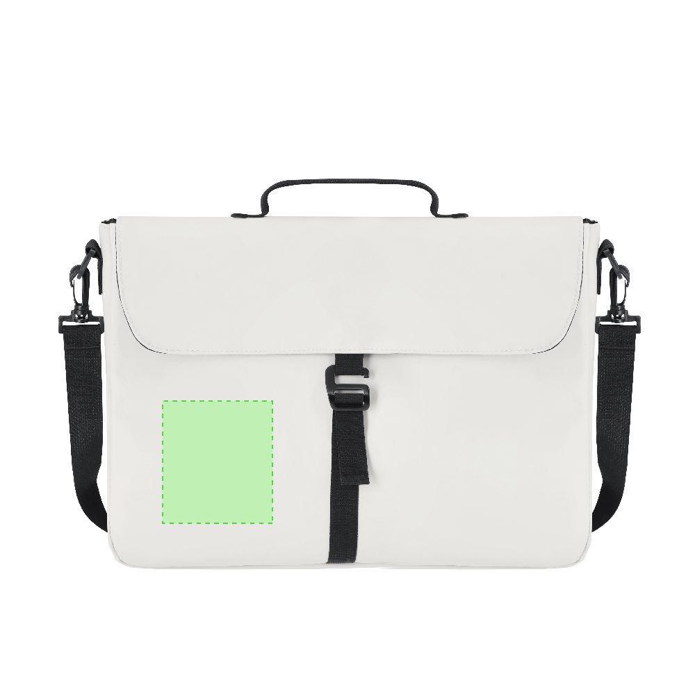 Branding diagram for Artificial leather document bag Sarlem – Area 1