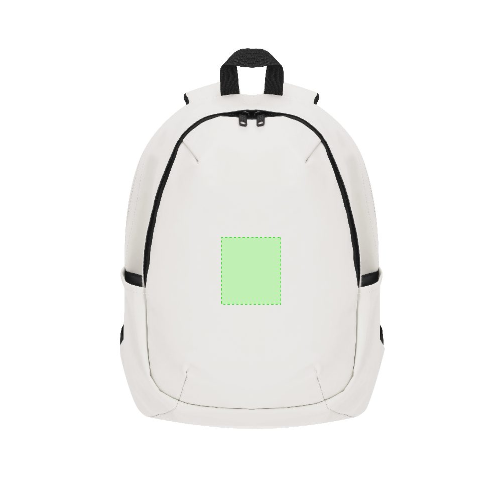 Branding diagram for Laptop backpack made of artificial leather, 15 inches Kalek – Area 1