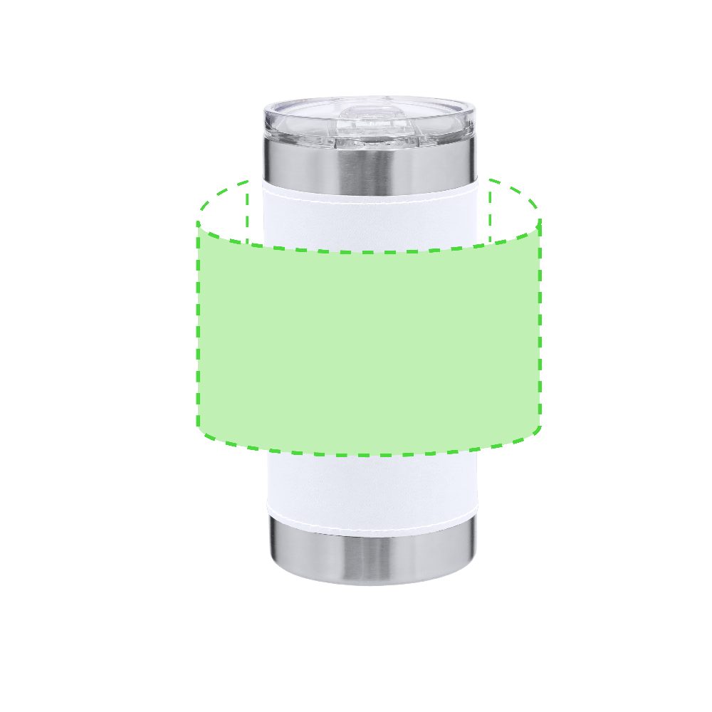 Branding diagram for Stainless steel thermal beakers, 530 ml Hulpex – Area 1