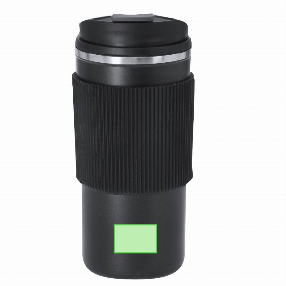 Branding diagram for Gift set with thermal cup, notebook and ink scooter Mirka – Area 4