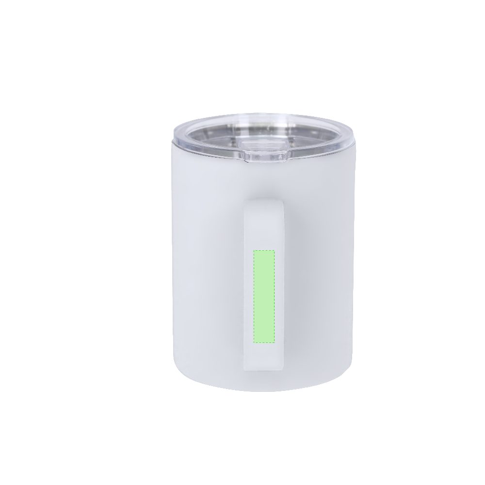Branding diagram for Thermocup of stainless steel, 400 ml Adelax – Area 2