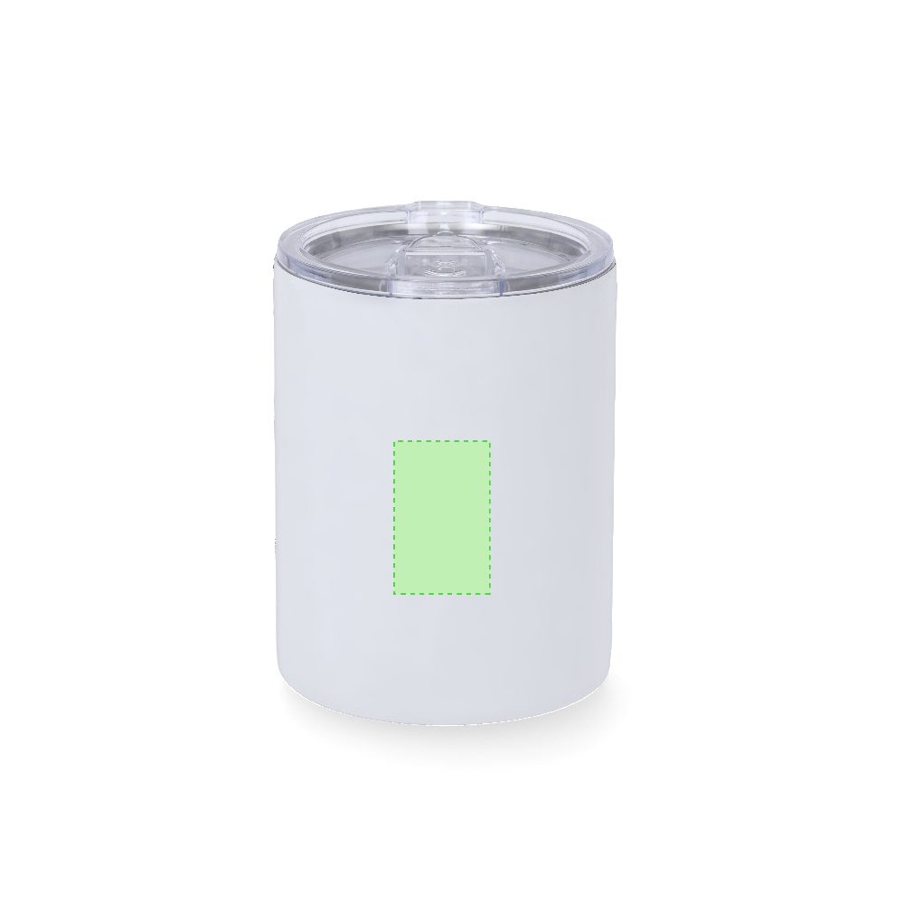 Branding diagram for Thermocup of stainless steel, 400 ml Adelax – Area 5