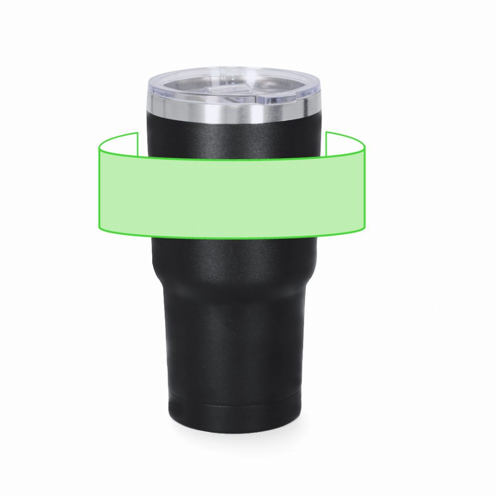 Branding diagram for Stainless steel thermal beakers, 530 ml Haftal – Area 1