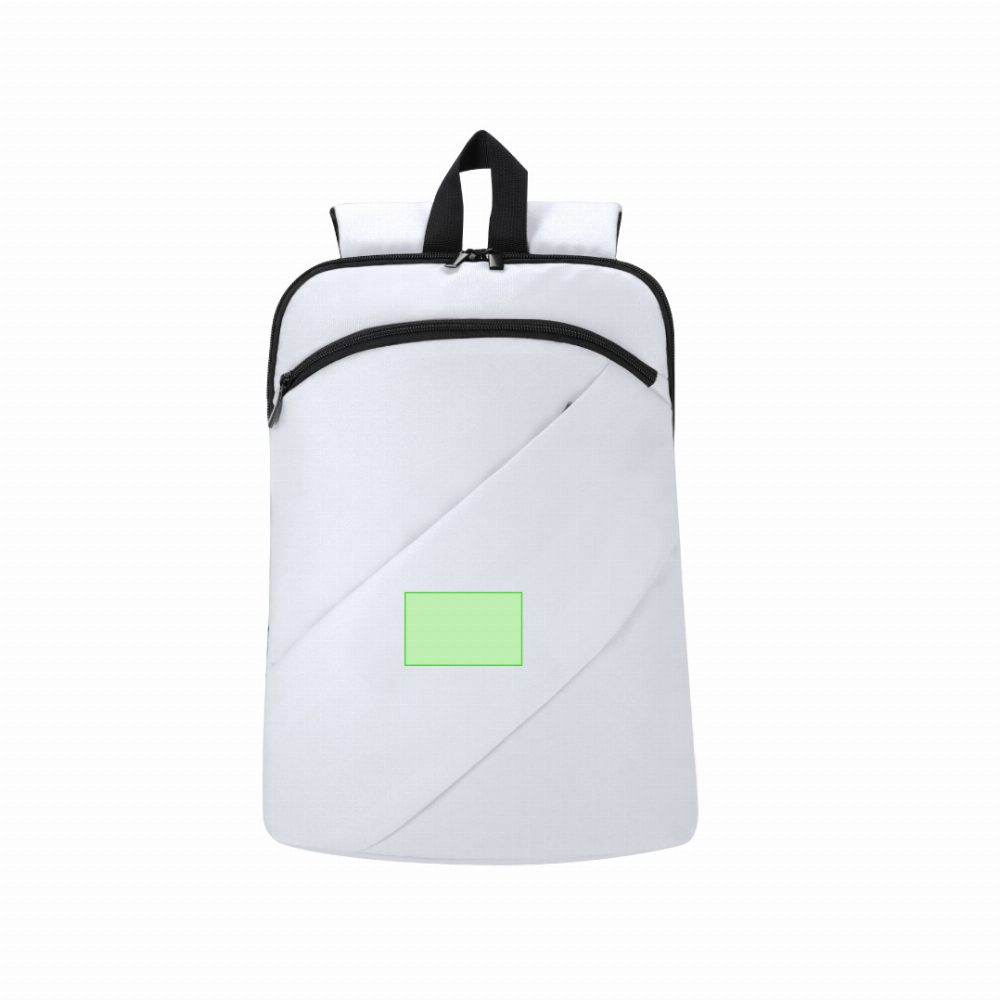 Branding diagram for Artificial leather trolley rucksack Gambul – Area 1