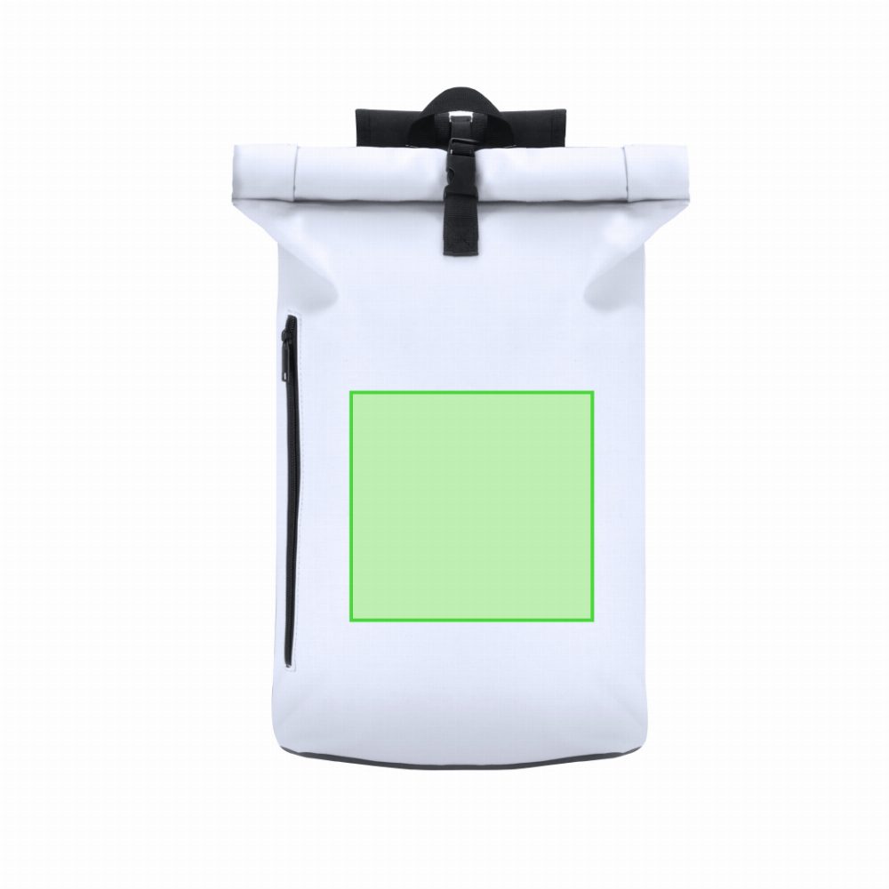 Branding diagram for Laptop backpack made of artificial leather, 15 inches Vlad – Area 1
