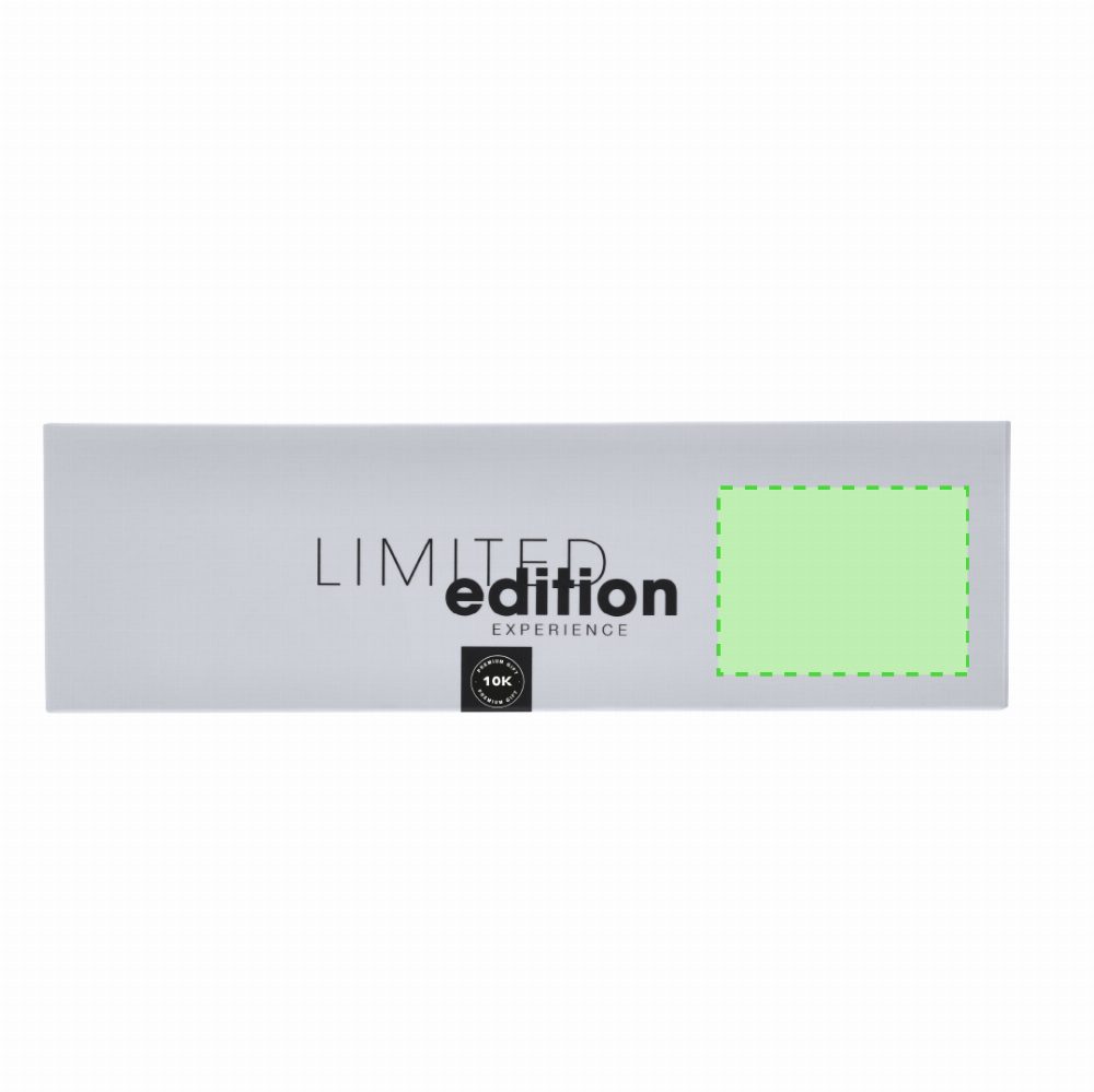 Branding diagram for Writing set with ballpoint pen and ink roller Licken – Area 7