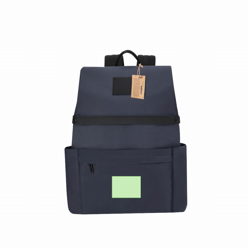 Branding diagram for Laptop backpack made of artificial leather, 15 inches Salkey – Area 2