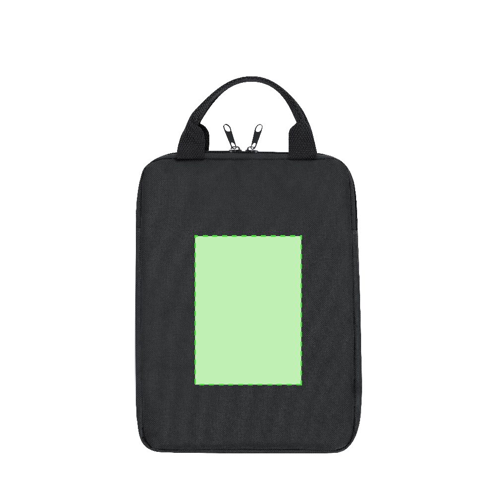 Branding diagram for Tablet bag from RPET Neizan – Area 2