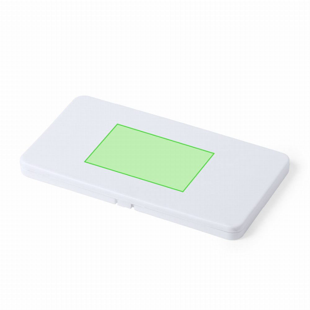 Branding diagram for Multipurpose Organizer Bag Kloe – lid, central