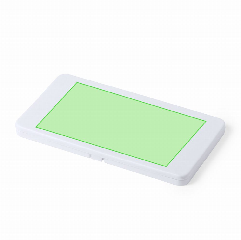 Branding diagram for Multipurpose Organizer Bag Kloe – lid, central