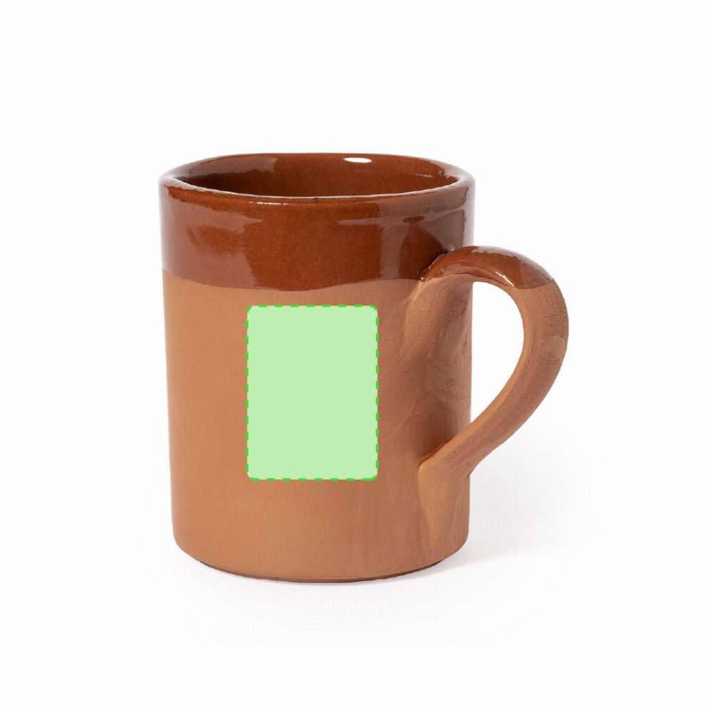 Branding diagram for Cup 330 ml Sintax – Central marking surface