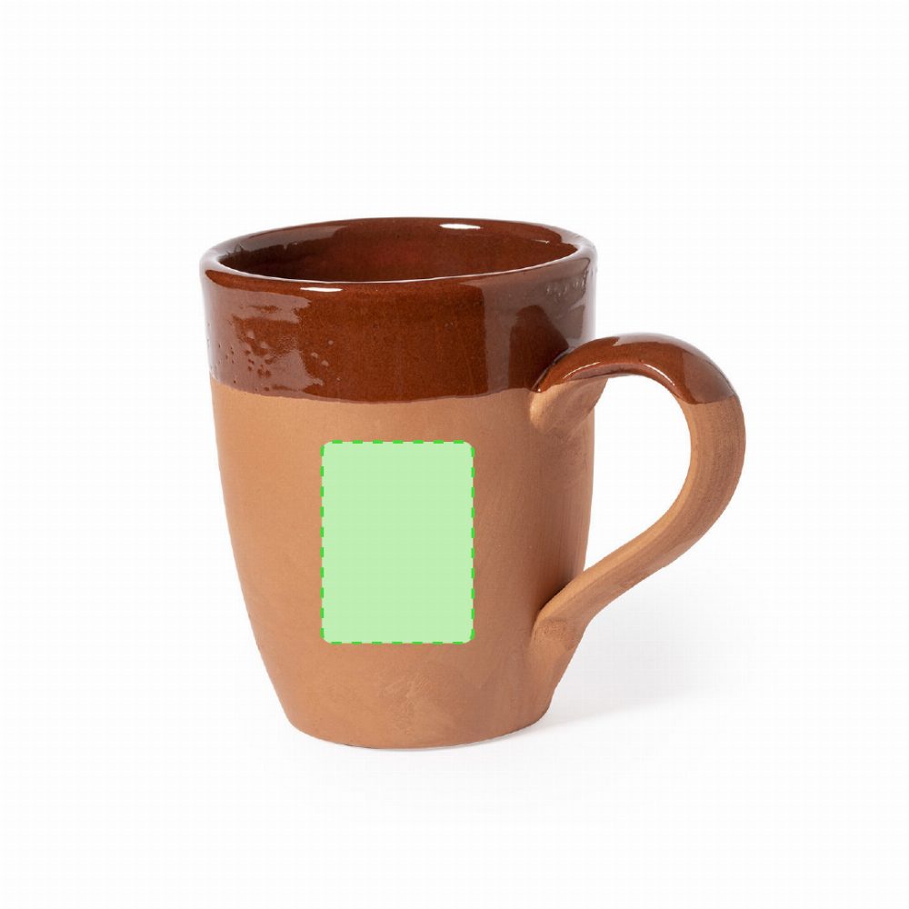 Branding diagram for Cup 330 ml Lixus – Central marking surface