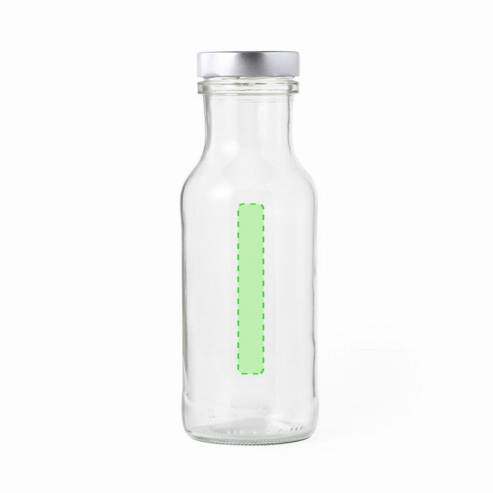 Branding diagram for Glass drinking bottle, 785 ml Dinsak – Front