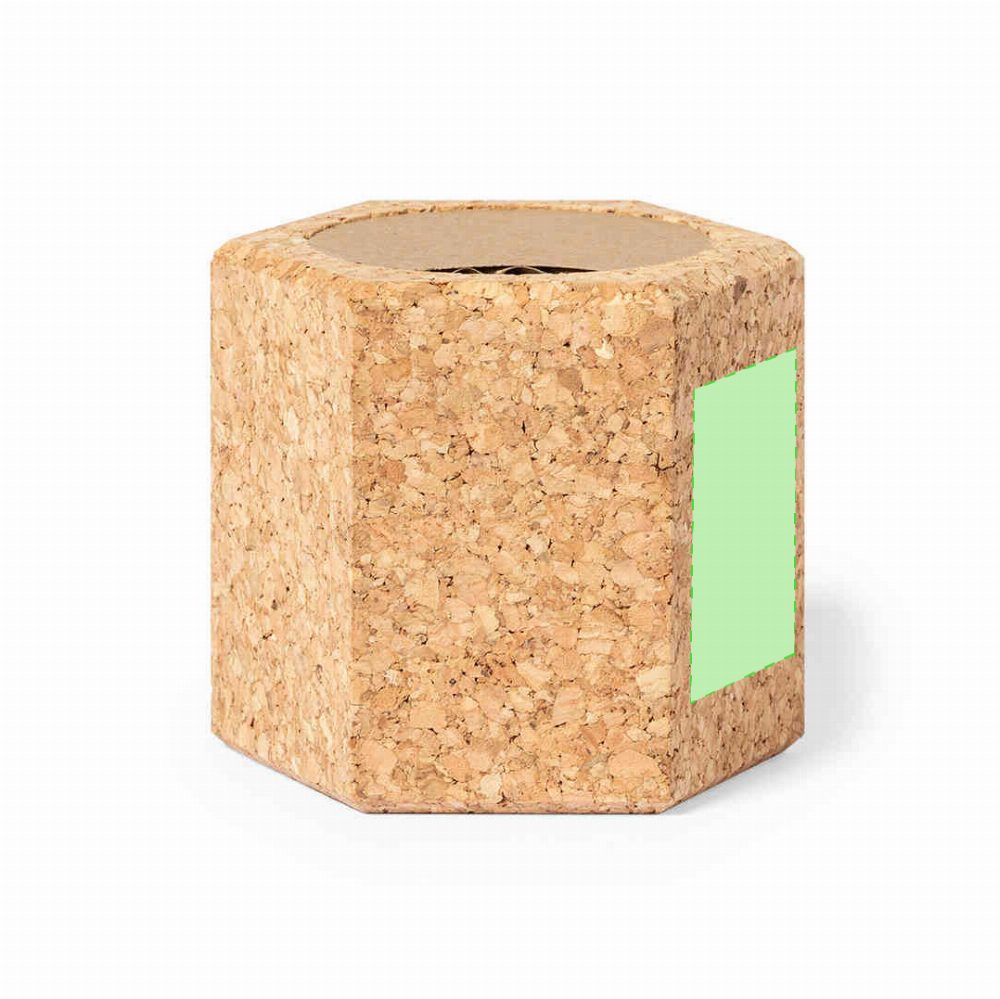 Branding diagram for Cork flower pot Gulytel – Centered side 2