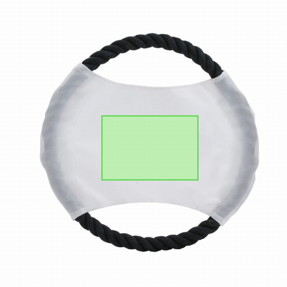 Branding diagram for Frisbee cotton throw disc Flybit – Central marking surface