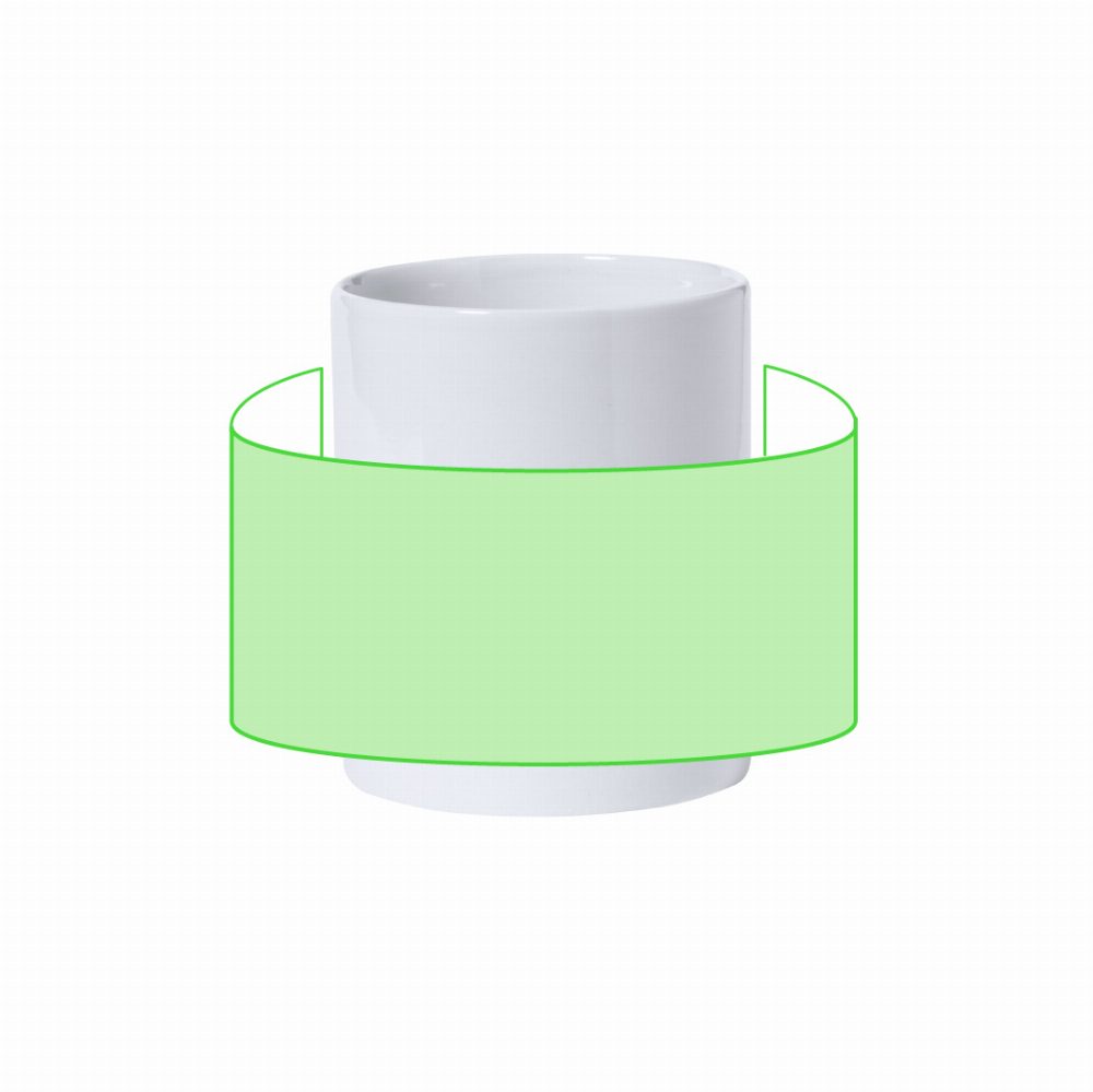 Branding diagram for Ceramic cup 370 ml Impex – Around the Cup