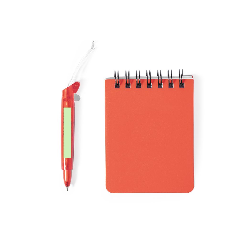 Branding diagram for Mini Spiral Notebook Book Lined With Ballpoint Pen Duxo – In the body of the stylus