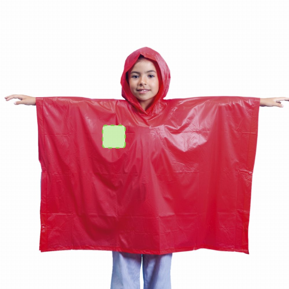 Branding diagram for Poncho Teo – In the right breast pocket type