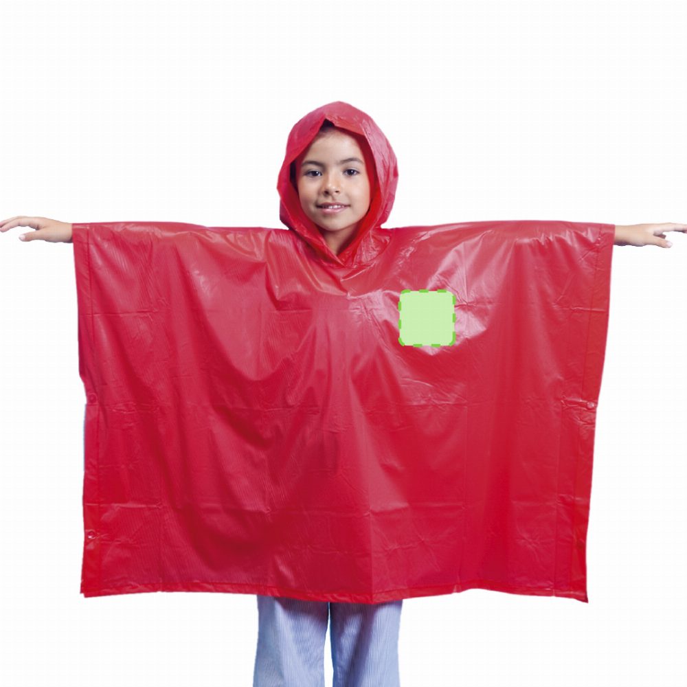 Branding diagram for Poncho Teo – In the left breast pocket type