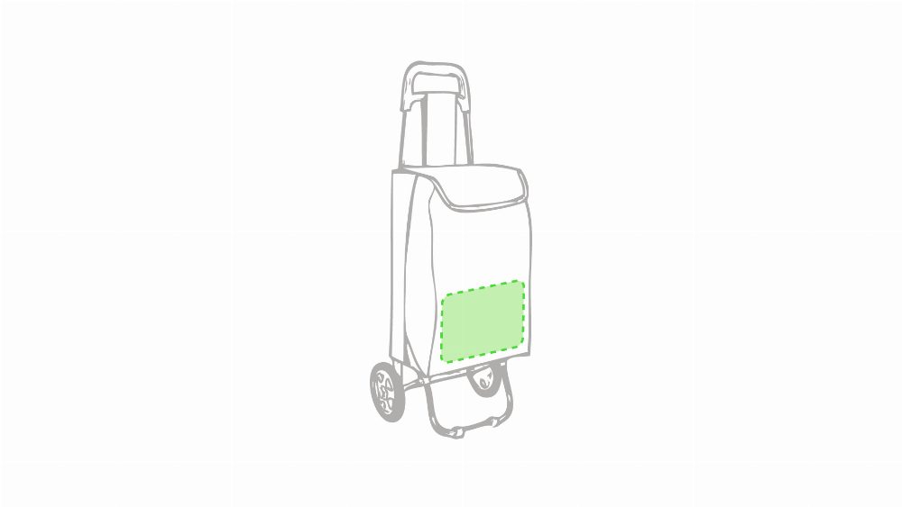 Branding diagram for Shopping trolley Max – Main area