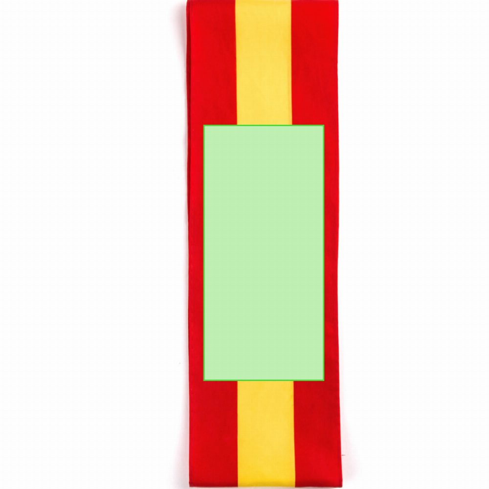Branding diagram for Scarf Lesport Spain – Central marking surface