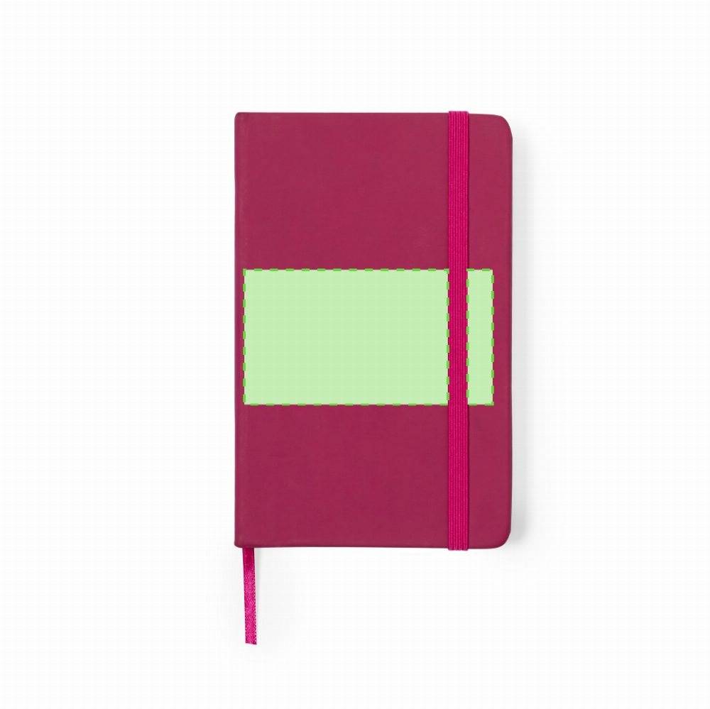 Druckskizze für Notizbuch aus Kunstleder Kine – Auf der Rückseite