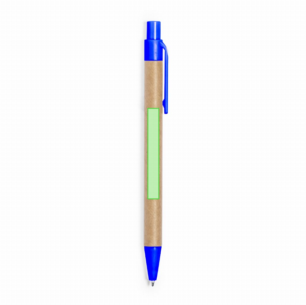 Branding diagram for Recycled cardboard spiral notebook Tunel – In the face pen B
