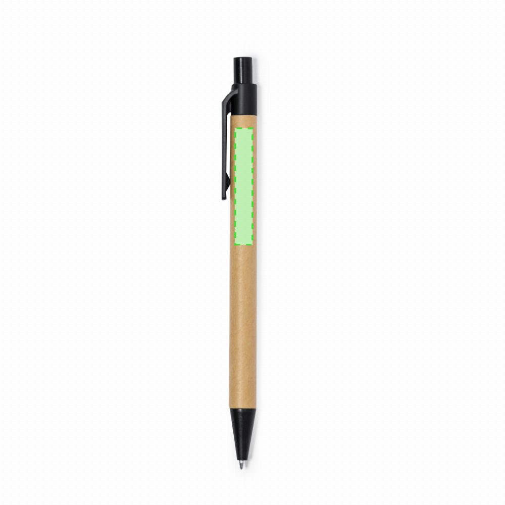 Branding diagram for Ballpoint pens of recycled cardboard Tori – Area 1