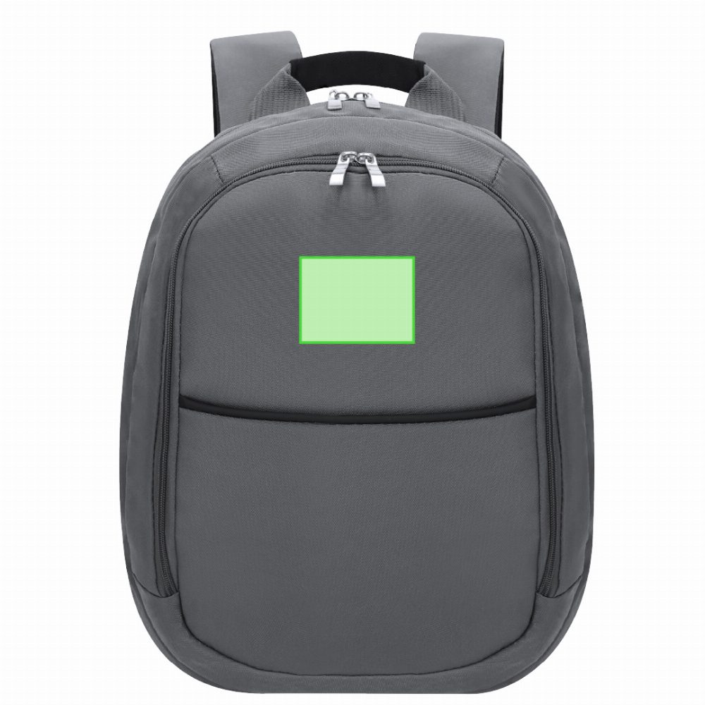 Branding diagram for Laptop rucksack 15 inches Eris – Below the zipper
