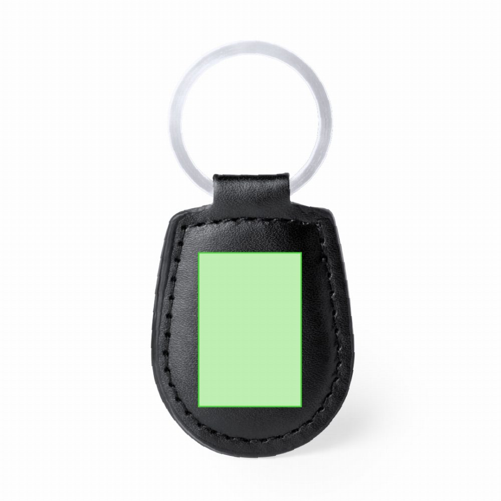 Branding diagram for Key rings of artificial leather Pelcu – On the skin area