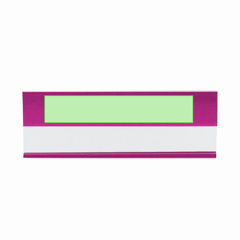 Branding diagram for Aluminium nameplates Bindel – Above the name