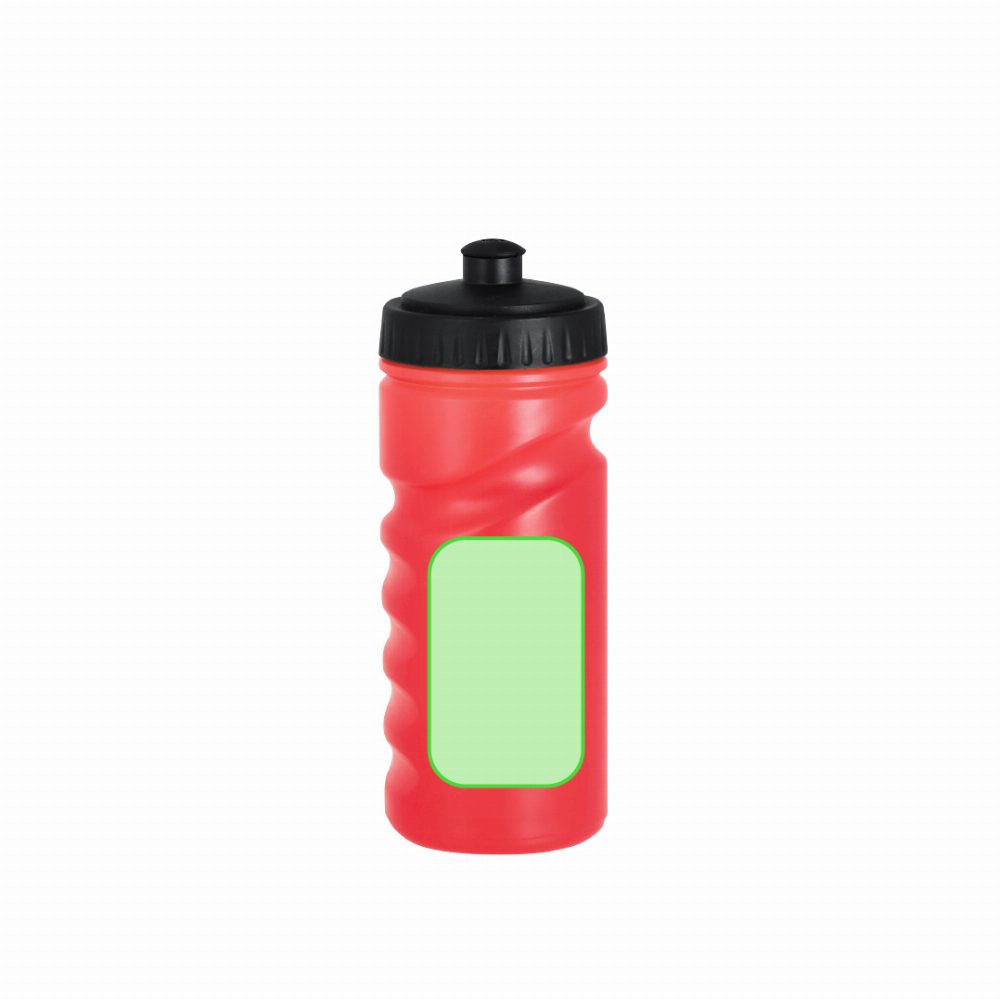 Branding diagram for Drinking bottle 500 ml Iskan – Left side