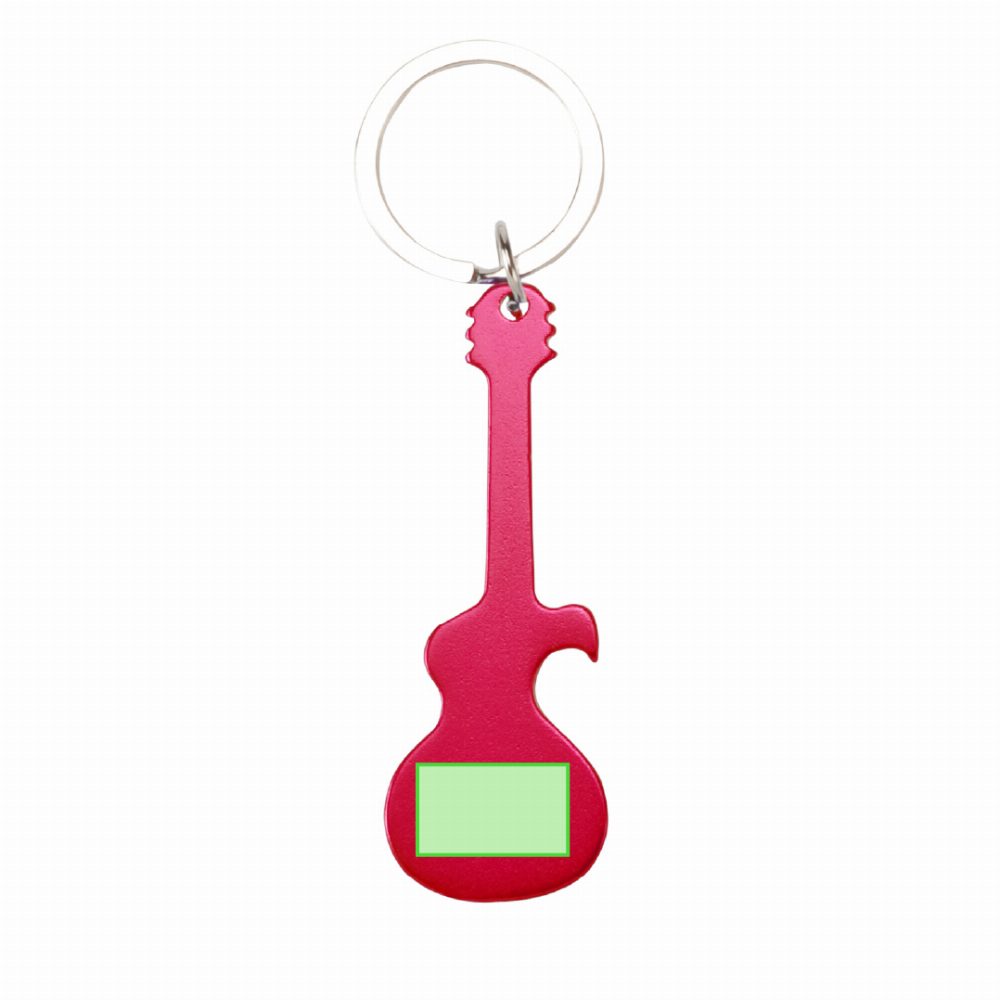 Branding diagram for Aluminium key rings for bottle openers Singe – In the wider environment of the guitar