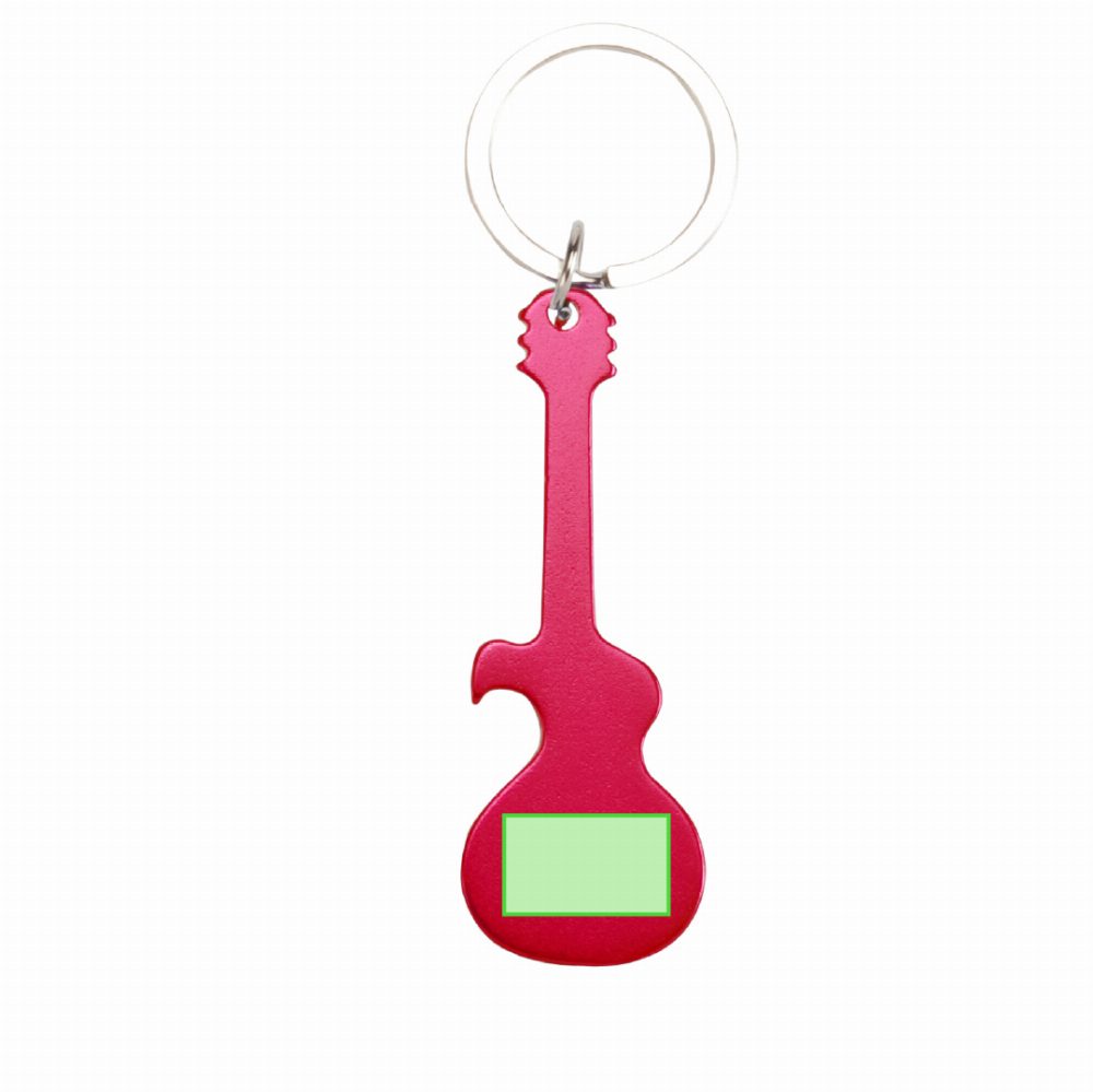 Branding diagram for Aluminium key rings for bottle openers Singe – Page B