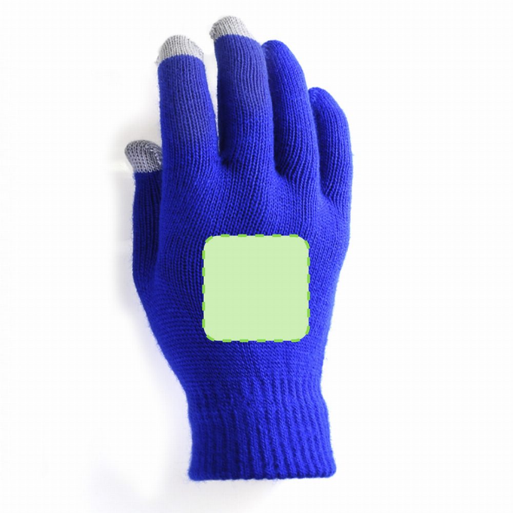 Druckskizze für Touchscreen Handschuhe Actium – Rechter Handschuh