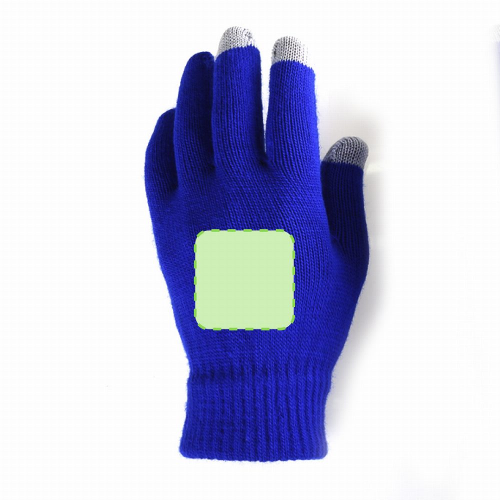 Branding diagram for Touch screen gloves Actium – Left-hand glove