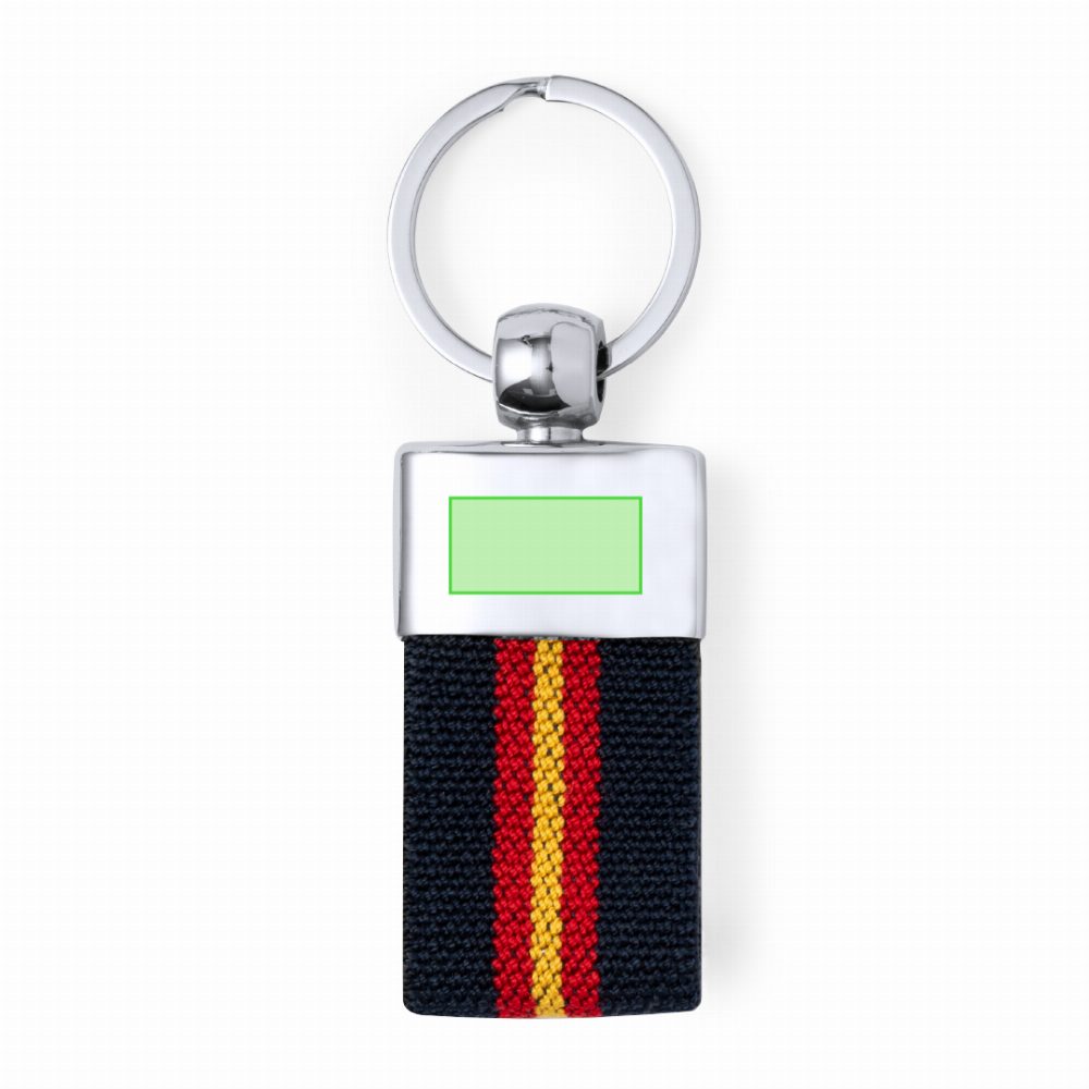 Branding diagram for Metal key rings Vinger – In the metal part