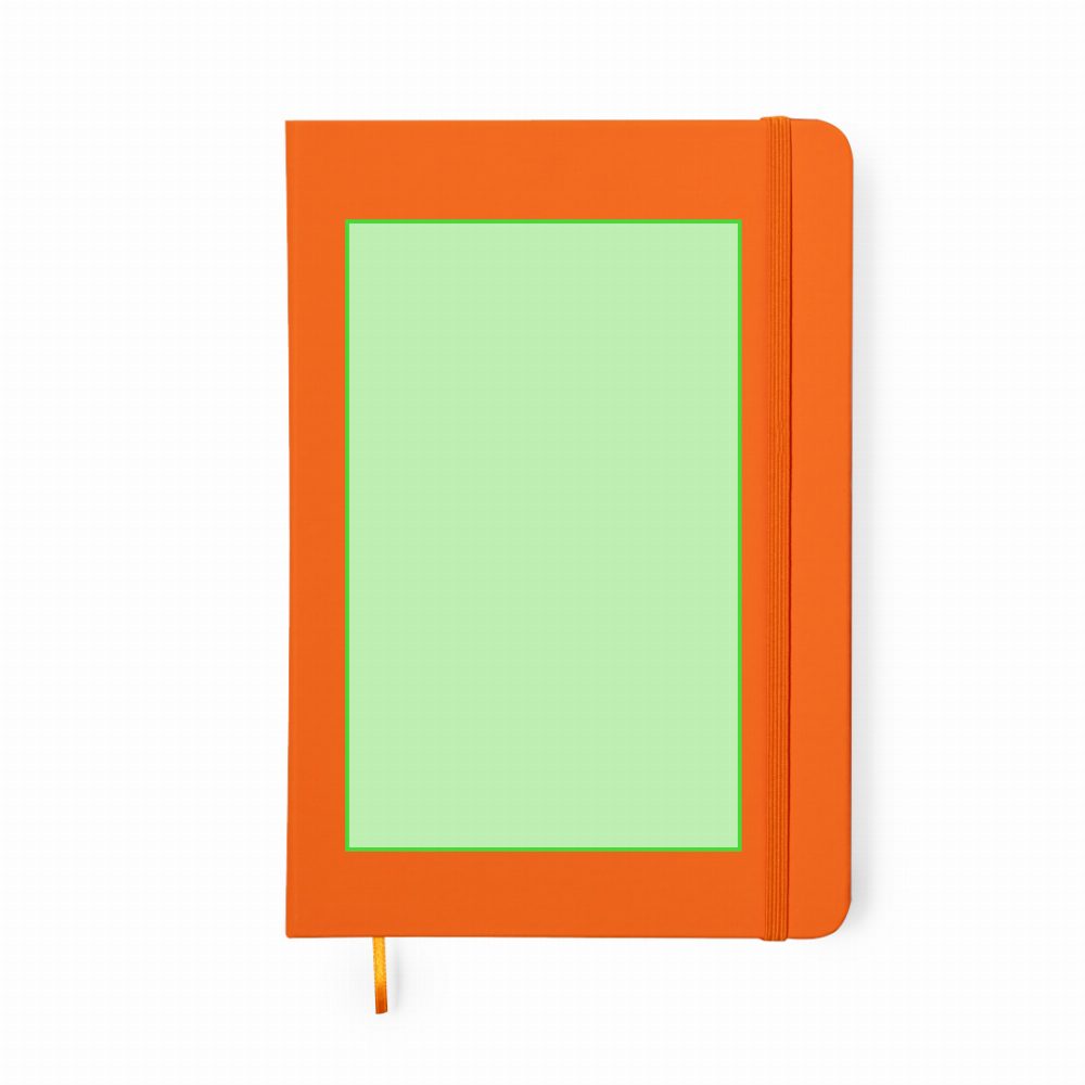 Branding diagram for Artificial leather notebook, A5 Cilux – Cover