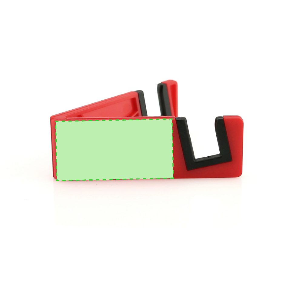 Branding diagram for Mobile phone stand foldable Laxo – On page A