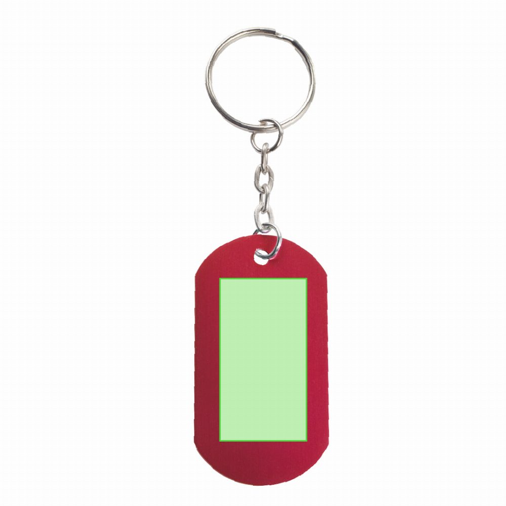 Branding diagram for Aluminium key tags Nevek – Area 1