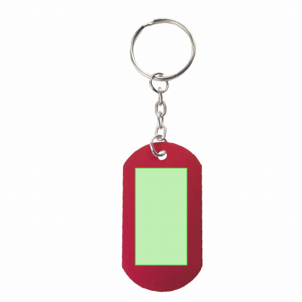 Branding diagram for Aluminium key tags Nevek – Area 2