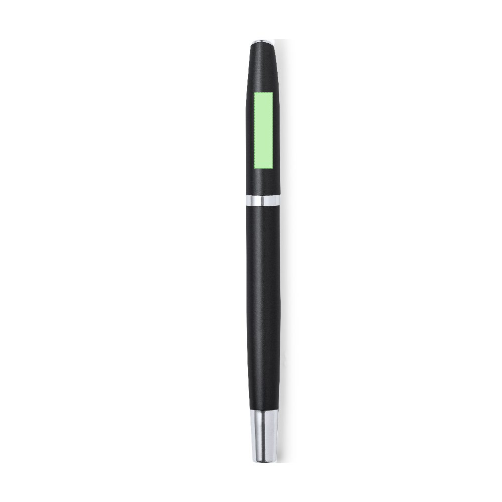 Branding diagram for Writing set with ballpoint pen and ink roller Lumix – Area 10