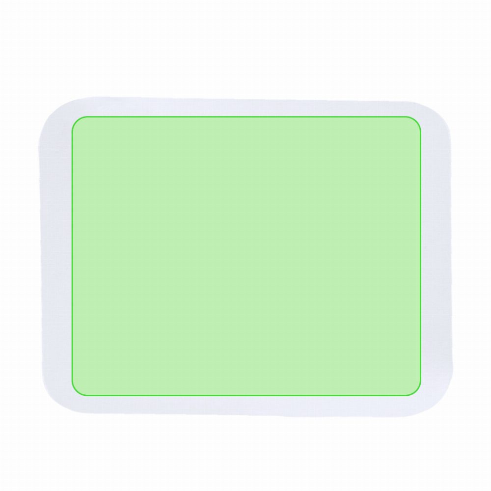 Branding diagram for Mouse pad Vaniat – Central marking surface