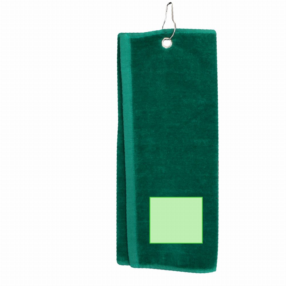 Branding diagram for Golf towel of cotton Tarkyl – In a corner of the cloth