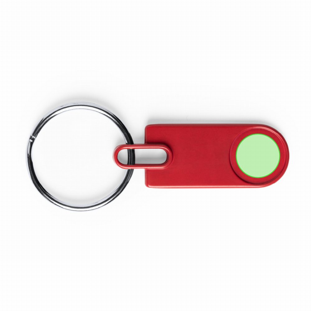 Branding diagram for Metal key rings Harper – In the circular hole