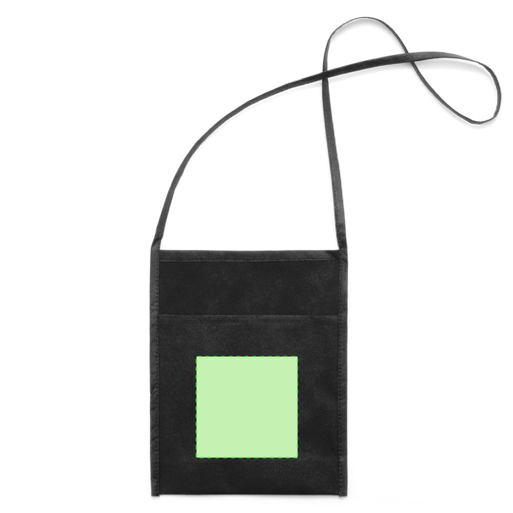 Branding diagram for Non-woven travel document bag for hanging Yobok – Focus on the bag
